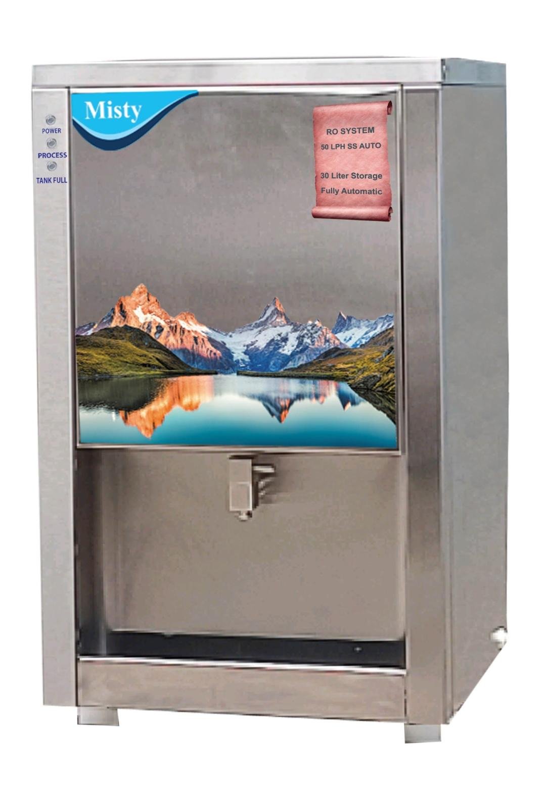 Misty 50 LPH SS Auto Dispenser RO